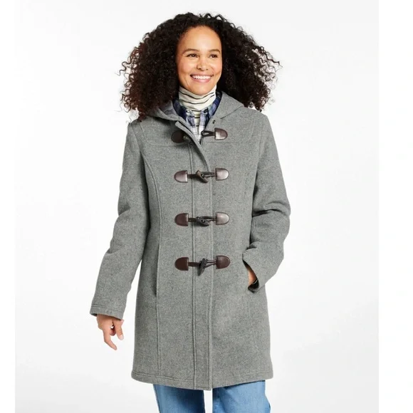 LL Bean Classic wool blend Duffel Coat - Picture 1 of 10